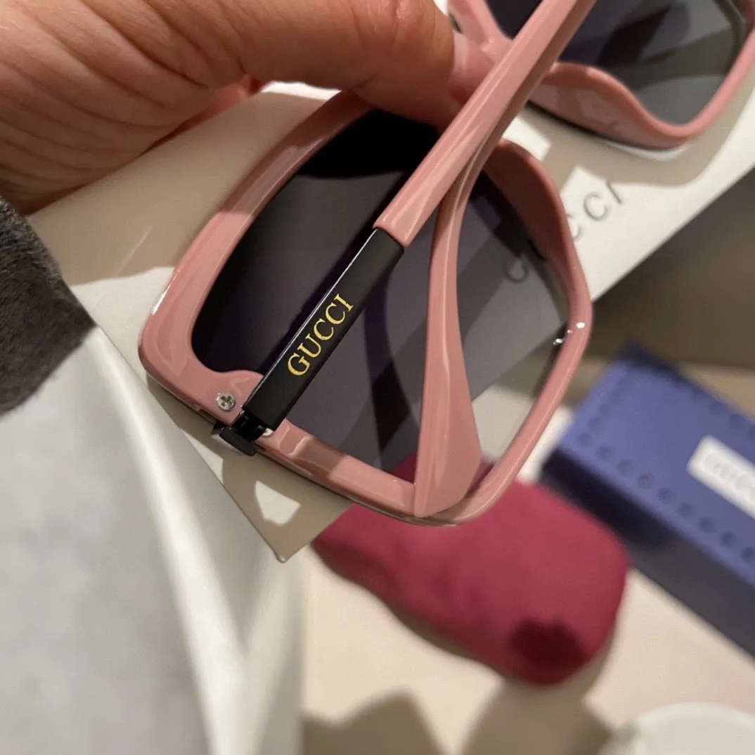 Gucciピンク偏光サングラス新款小香スタイル - 画像 (5)