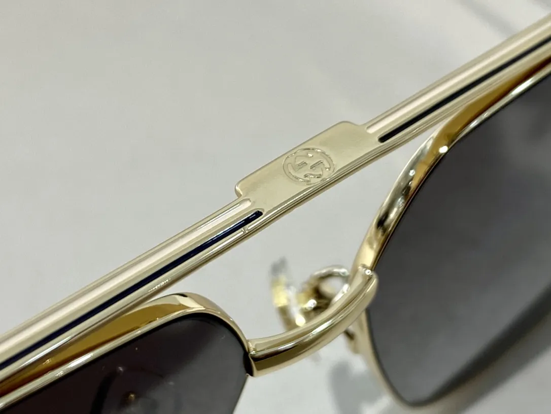 グッチGG1099SAゴールドメタルスポーツサングラス - 画像 (8)