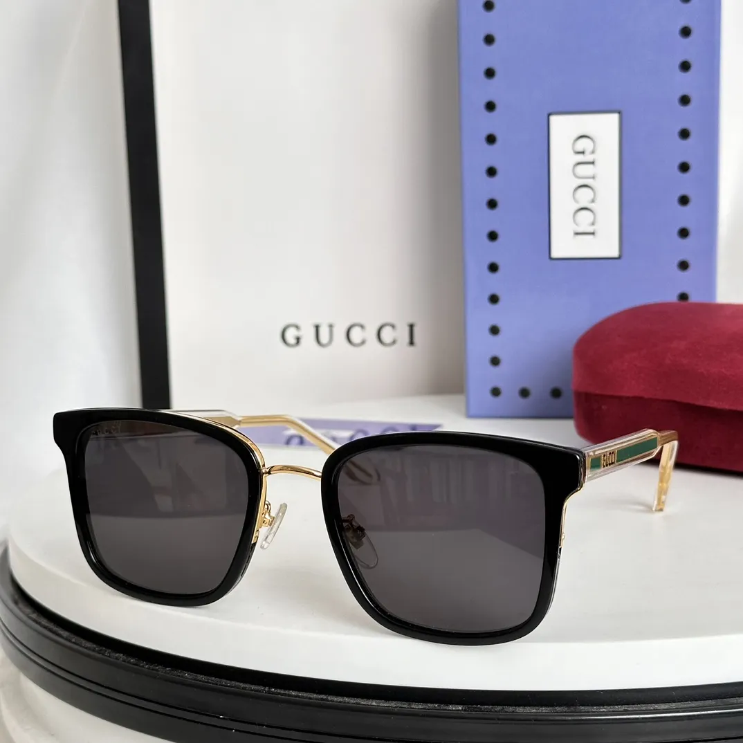 GUCCI ブラックグリーン サングラス GG0563S - 画像 (3)