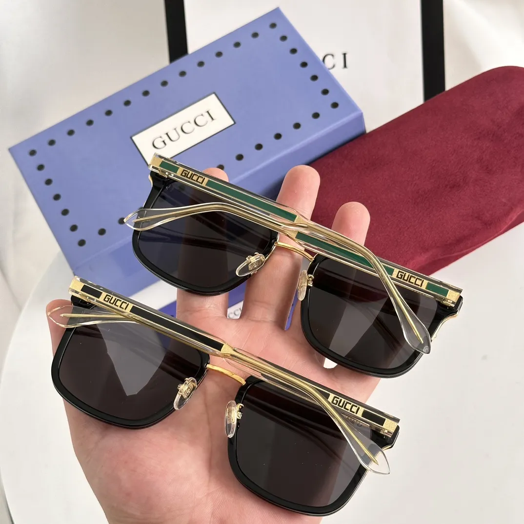 GUCCI ブラックグリーン サングラス GG0563S - 画像 (9)