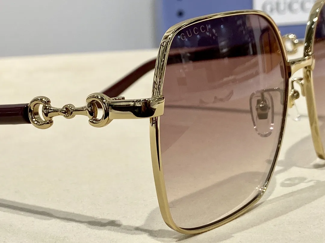GUCCI GG1024S 薄紫色 馬蹄扣デザインサングラス - 画像 (5)