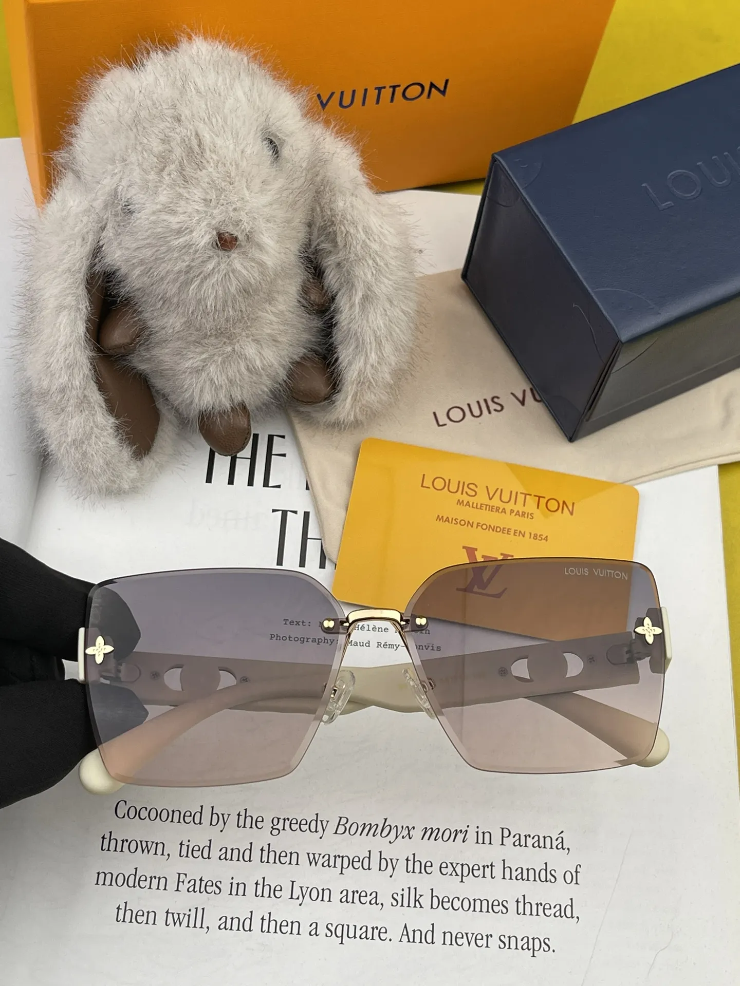 Louis Vuitton ルイヴィトン大フレームサングラスL8972シルバー - 画像 (5)