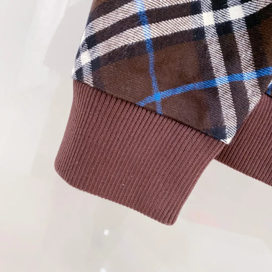 バーバリーチェックジャケットブラウンプリント - 画像 (6)