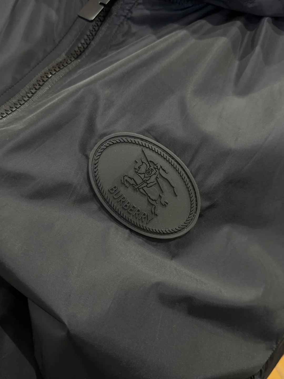 BURBERRYバーバリー青格子柄フード付きコート - 画像 (12)