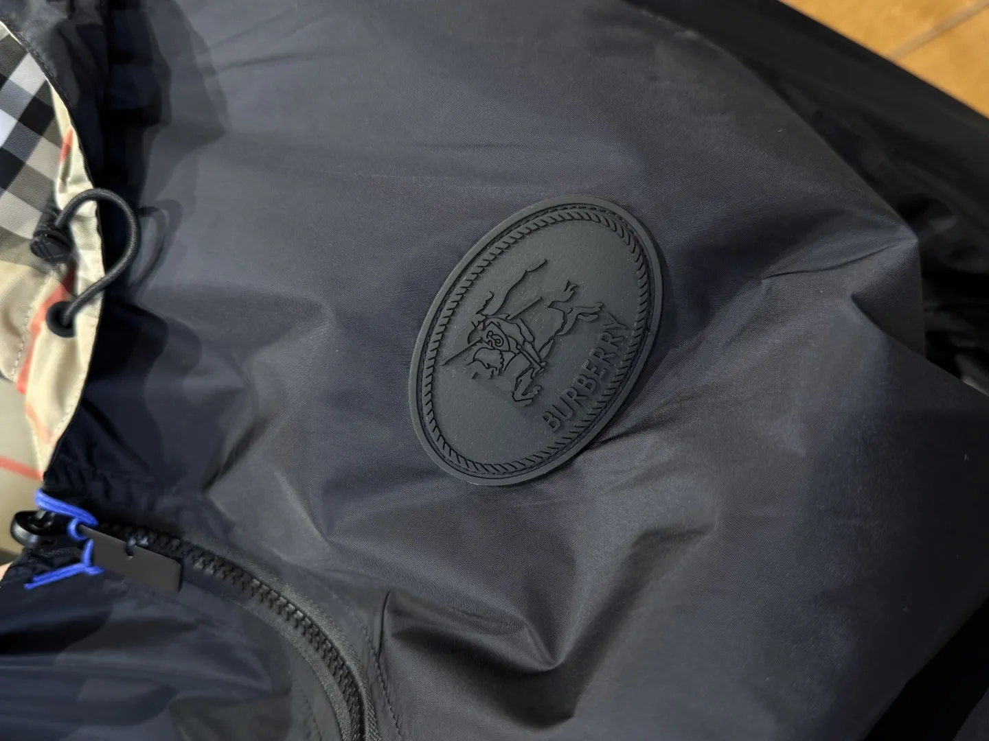 BURBERRYバーバリー ダブルフェイスチェックパーカー ベージュ - 画像 (12)