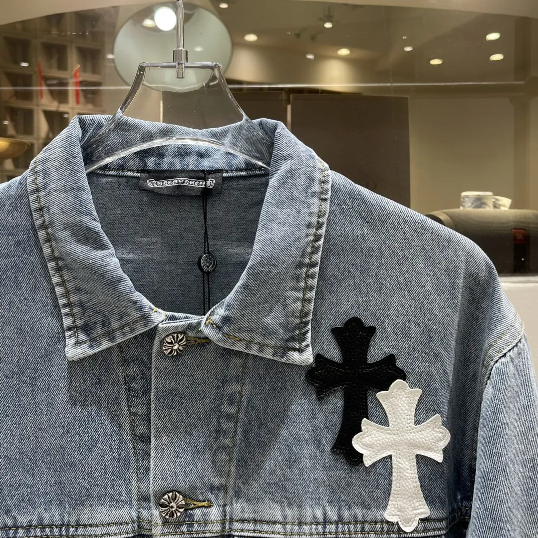 Chrome Hearts ブラッククロスデニムジャケット - 画像 (3)
