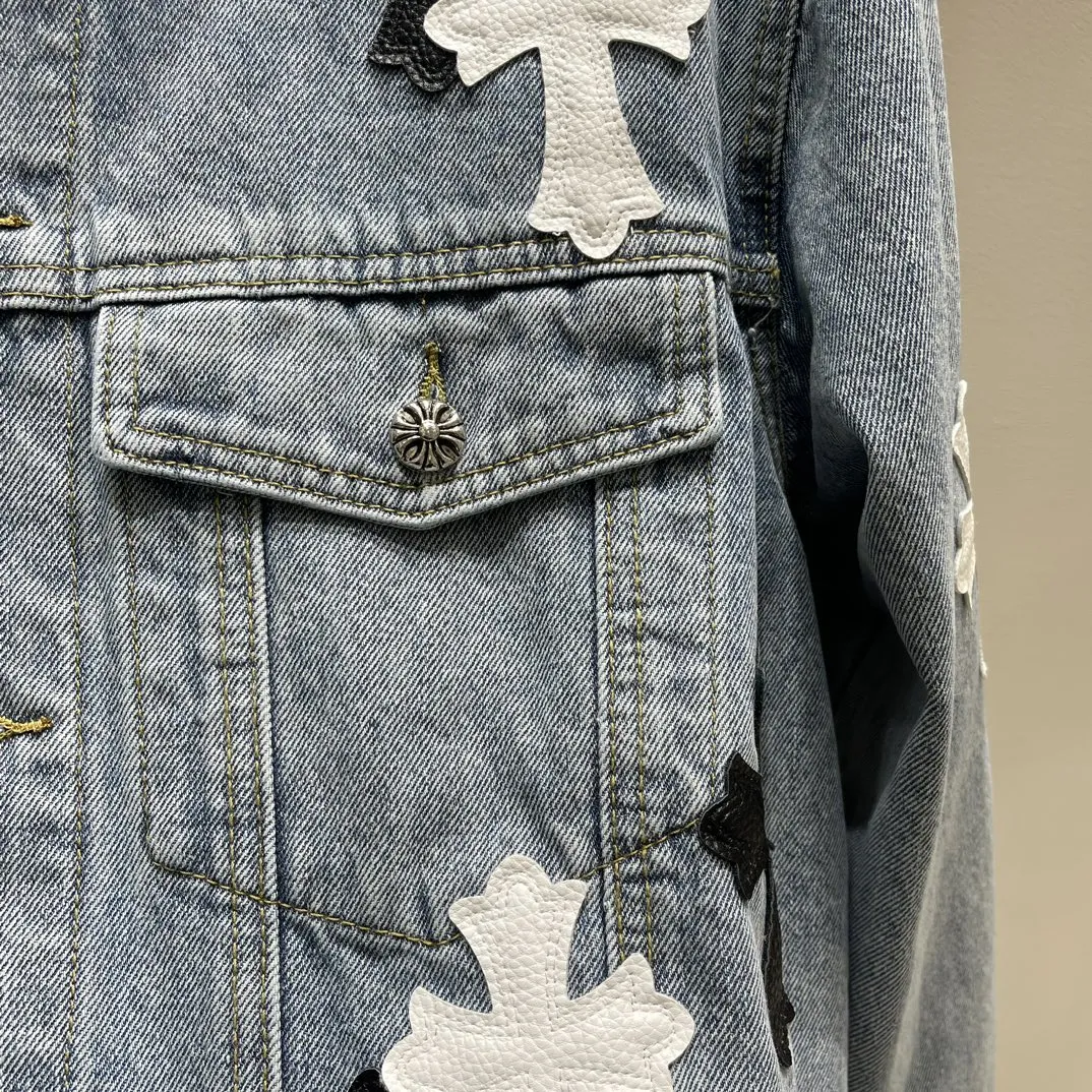 Chrome Hearts ブラッククロスデニムジャケット - 画像 (5)