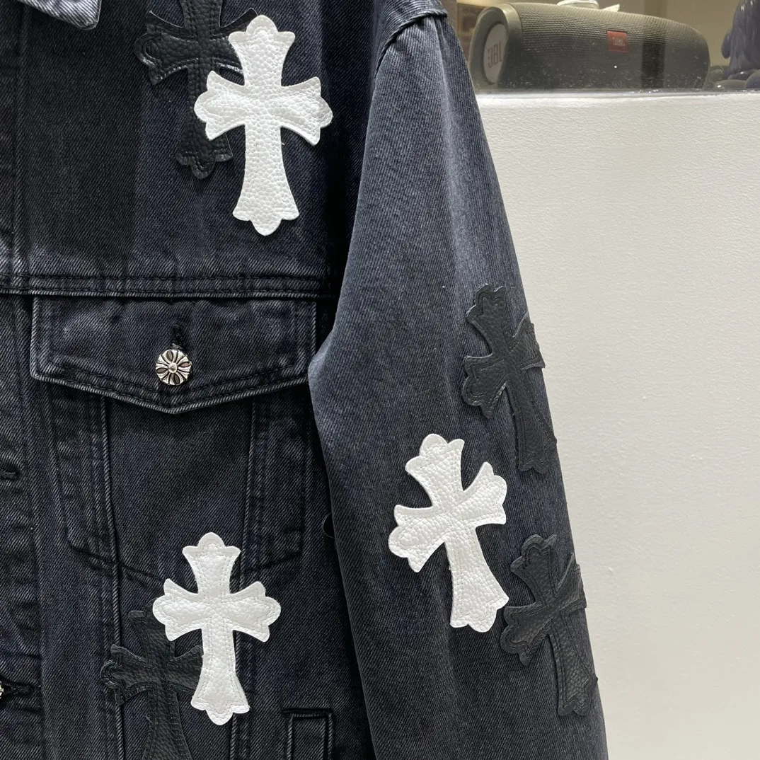 Chrome Hearts ブラッククロスデニムジャケット - 画像 (4)