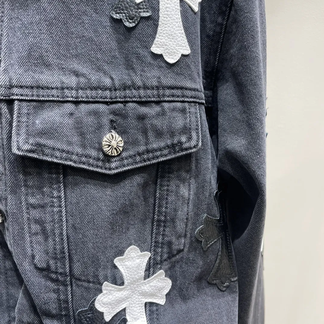 Chrome Hearts ブラッククロスデニムジャケット - 画像 (5)