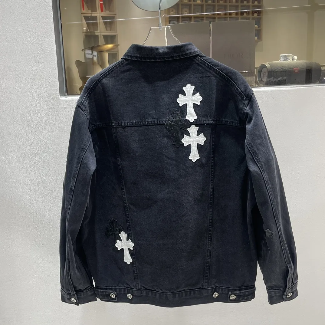 Chrome Hearts ブラッククロスデニムジャケット - 画像 (6)