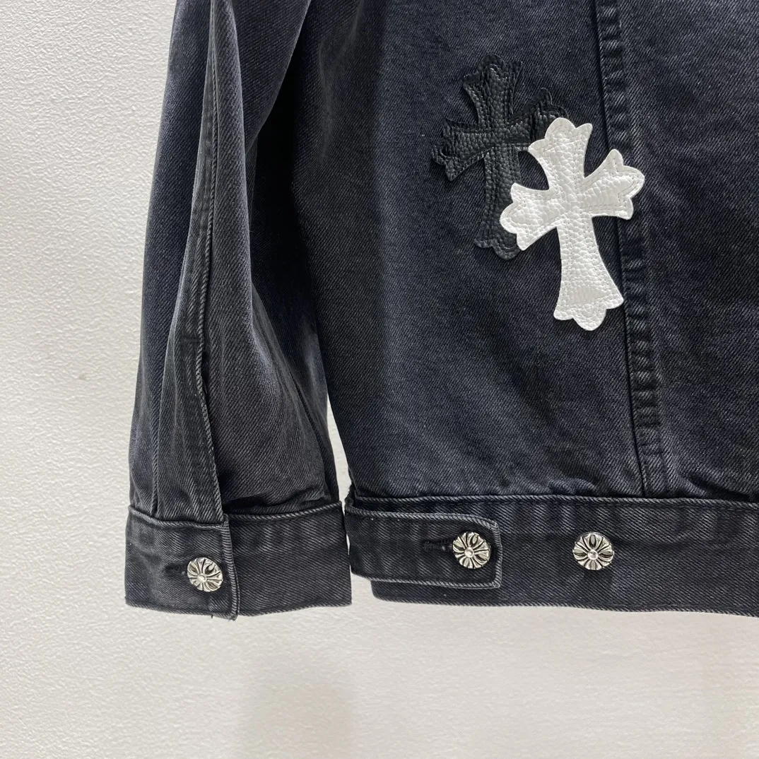 Chrome Hearts ブラッククロスデニムジャケット - 画像 (8)