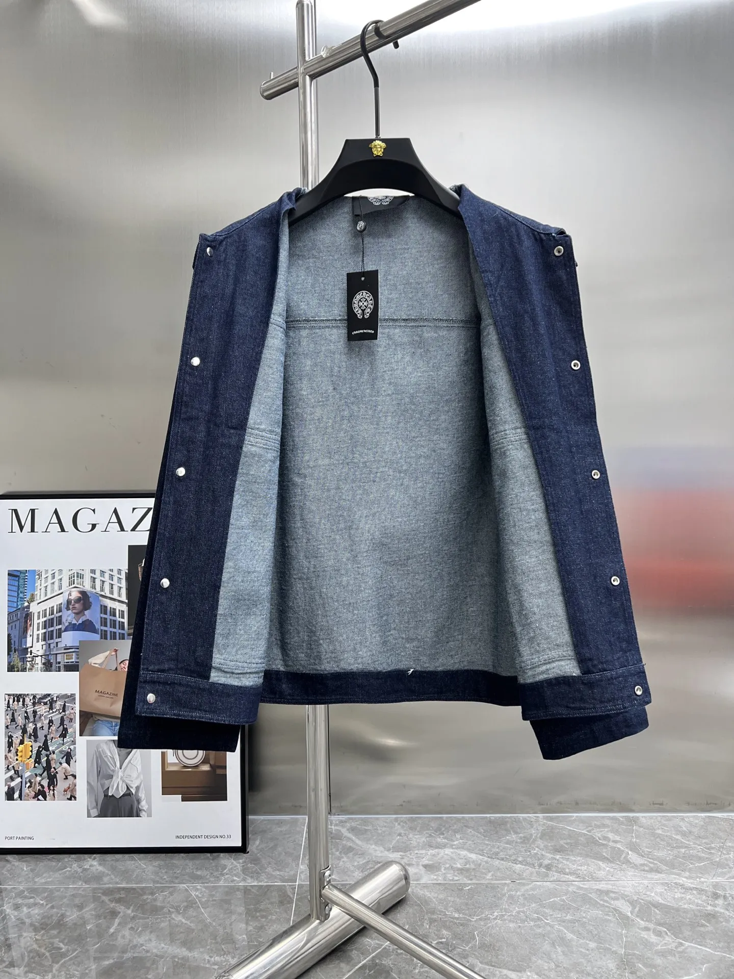 Chrome Hearts ブルー デニムジャケット - 画像 (3)