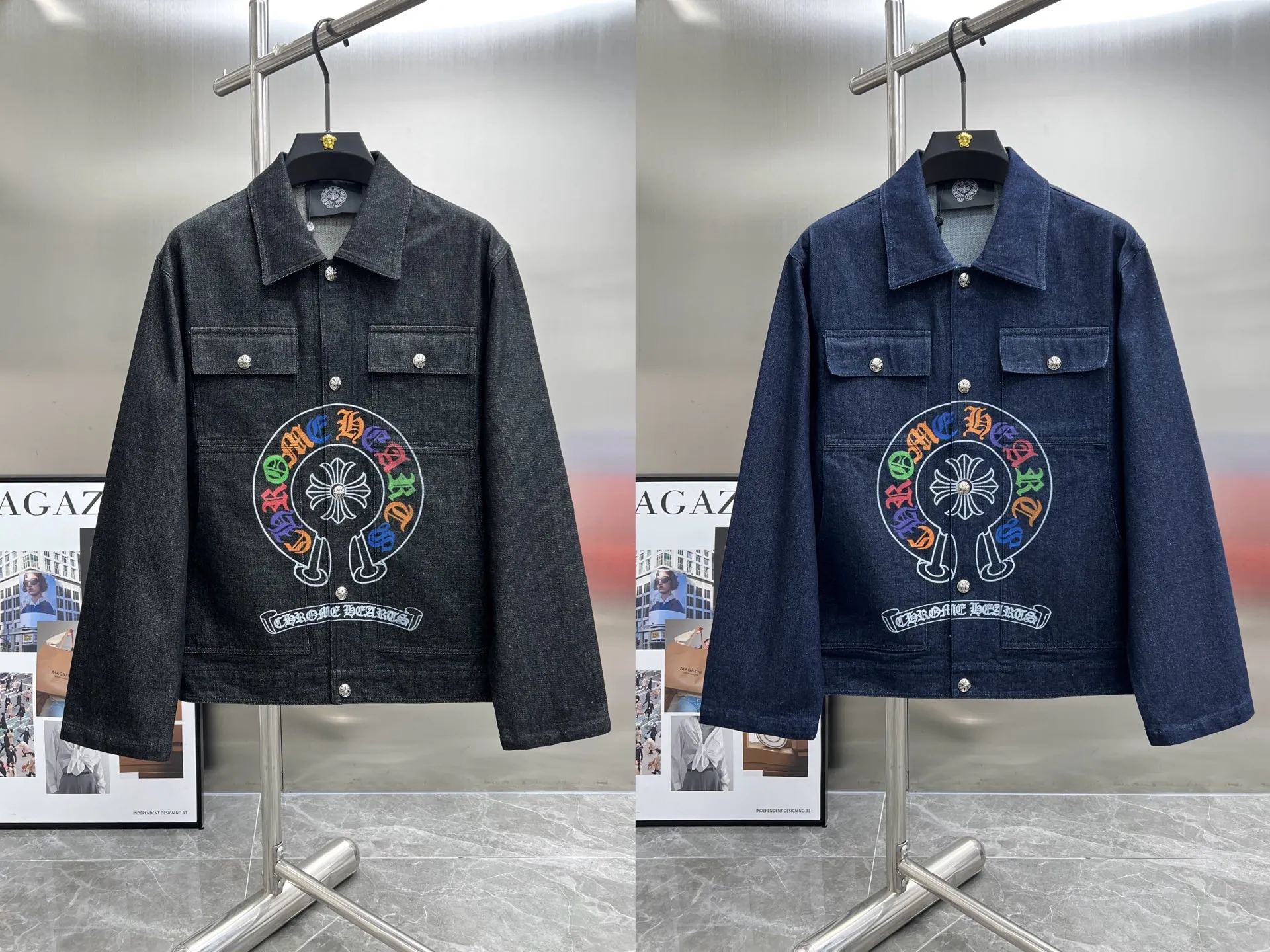 Chrome Hearts ブルー デニムジャケット - 画像 (15)