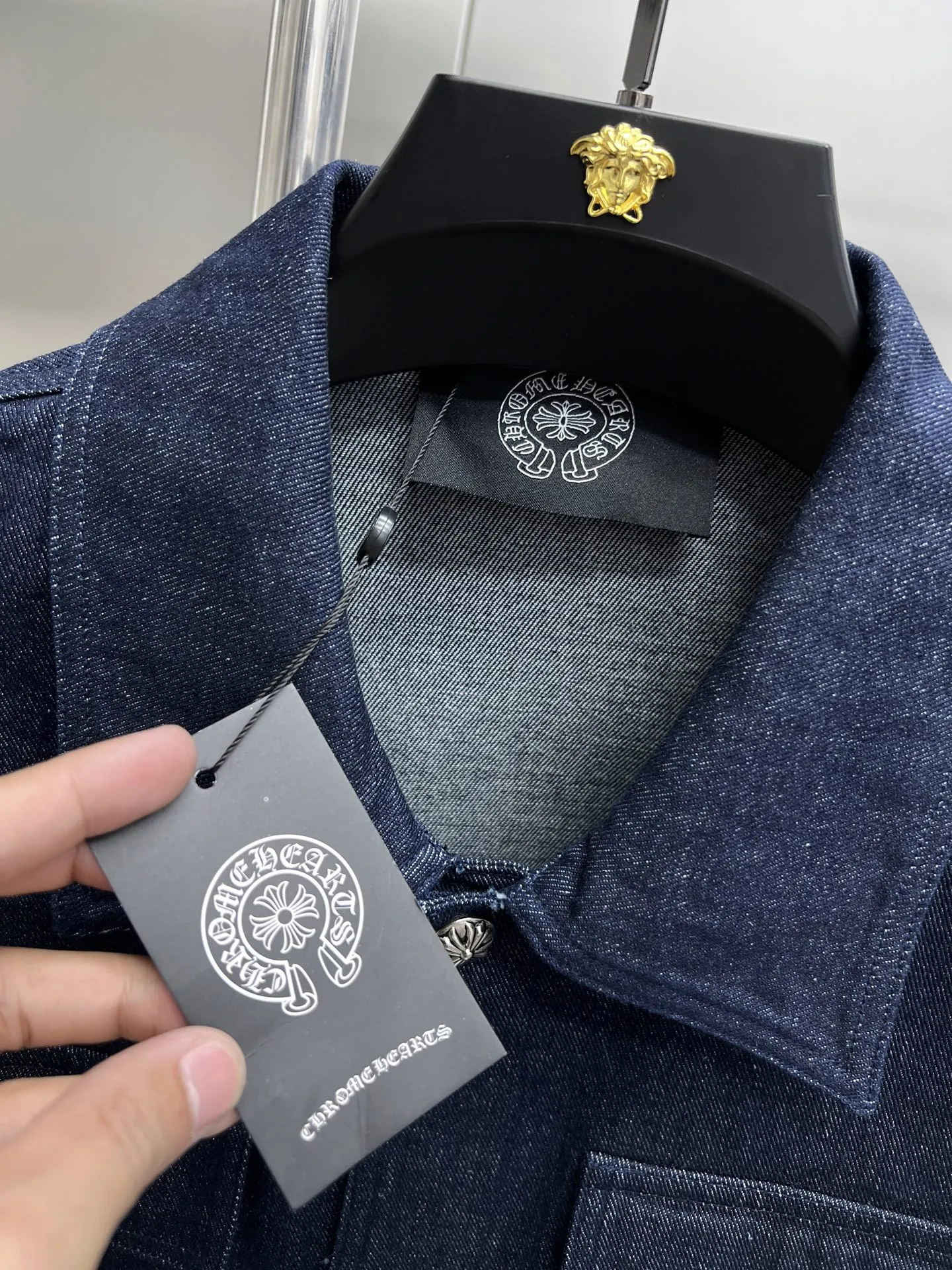 Chrome Hearts ブルー デニムジャケット - 画像 (6)