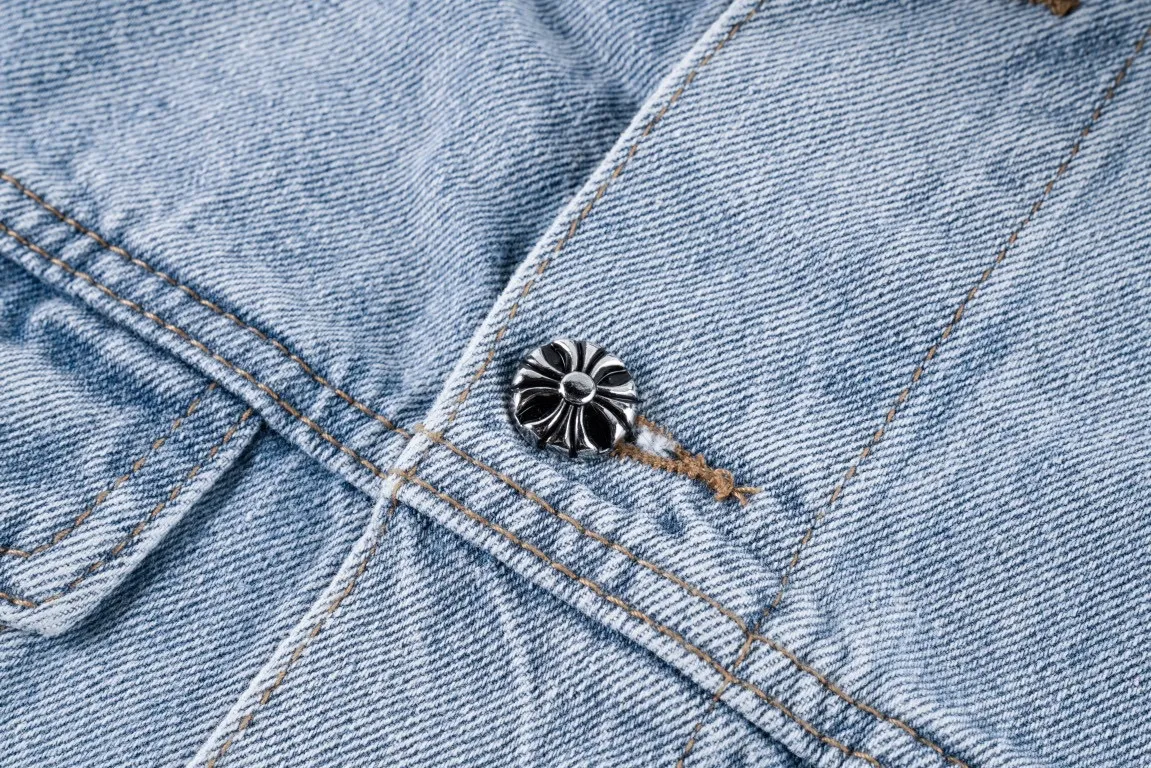 Chrome Hearts ブルー デニムジャケット 1584# - 画像 (8)