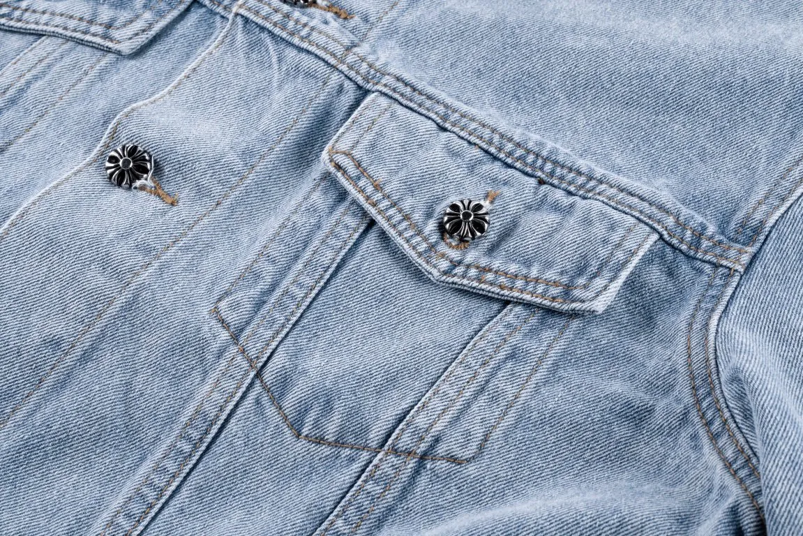 Chrome Hearts ブルー デニムジャケット 1584# - 画像 (10)