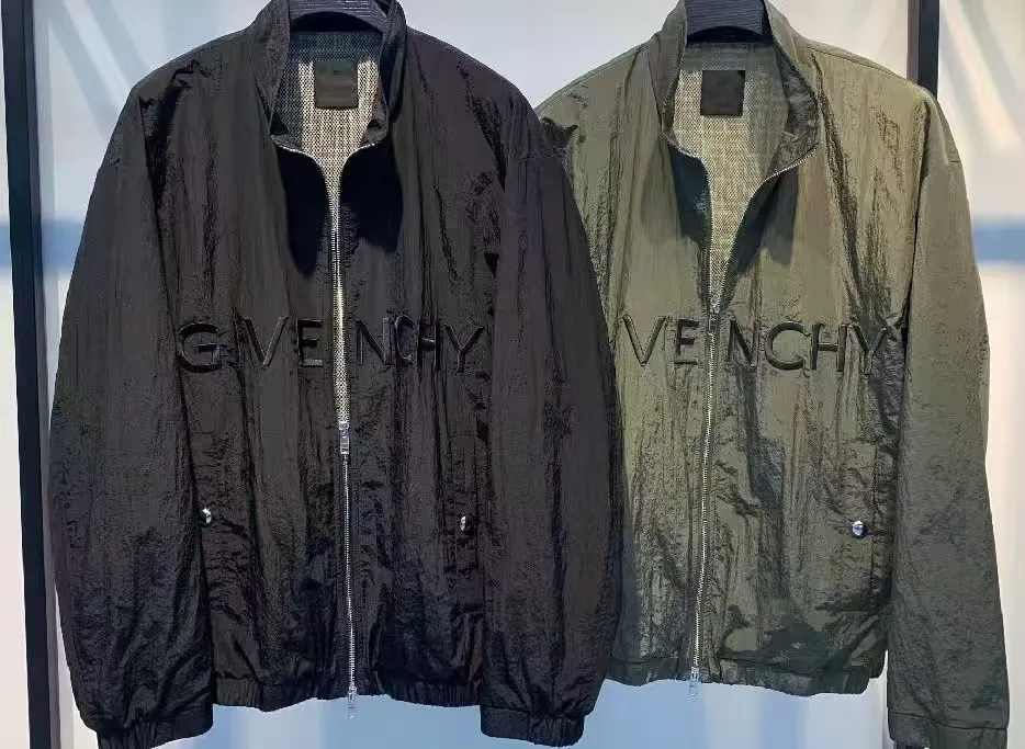 Givenchy 軍緑色クラシックジャケット ロゴ付き - 画像 (10)