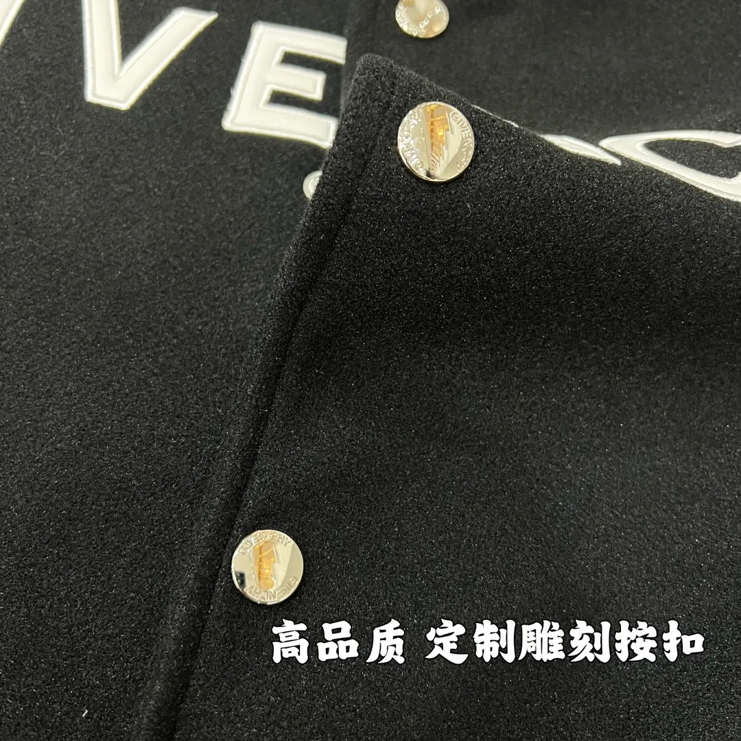 ジバンシィ ブラックホワイト刺繍レタージャケット - 画像 (8)