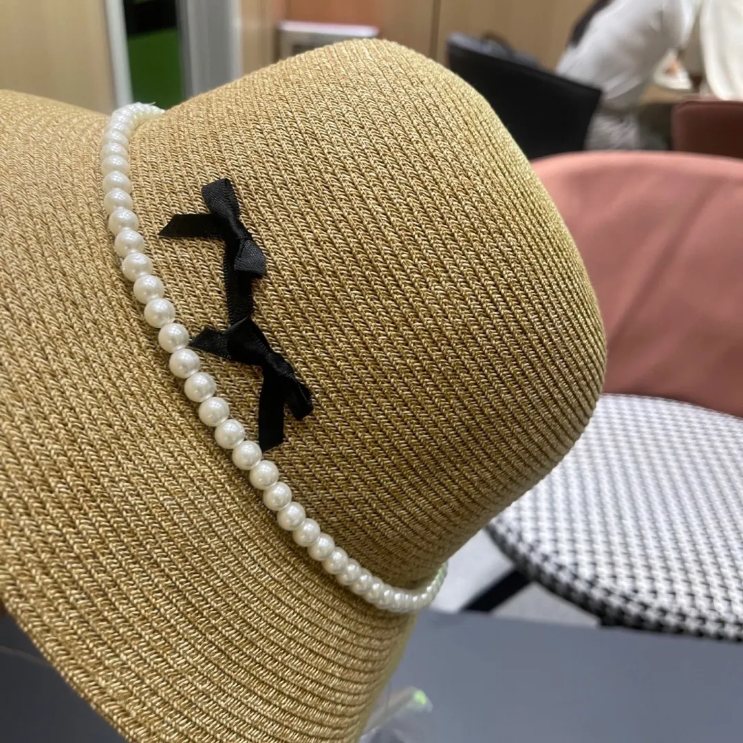 Christian Dior ビーチハット ベージュ パール付き - 画像 (10)