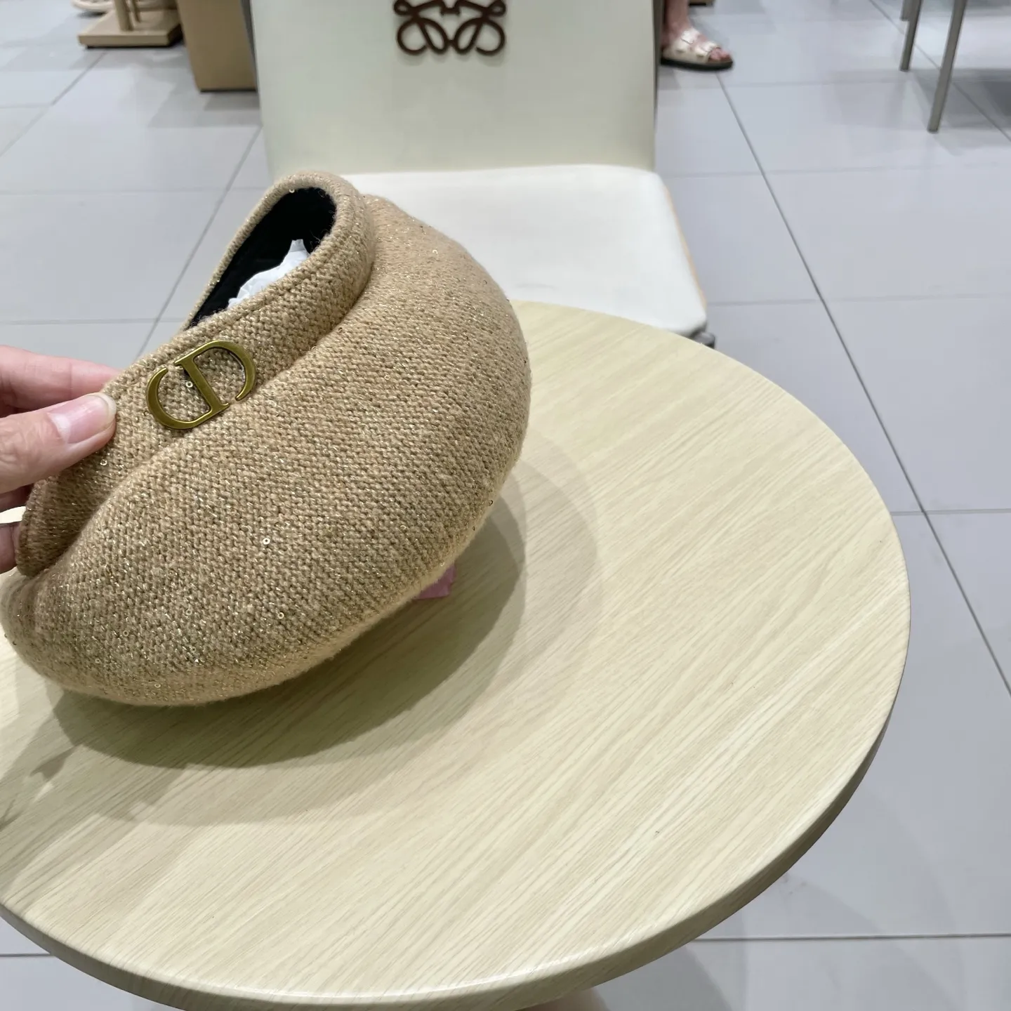 DIOR ベレー帽 2025新作 ベージュ フェルト - 画像 (5)