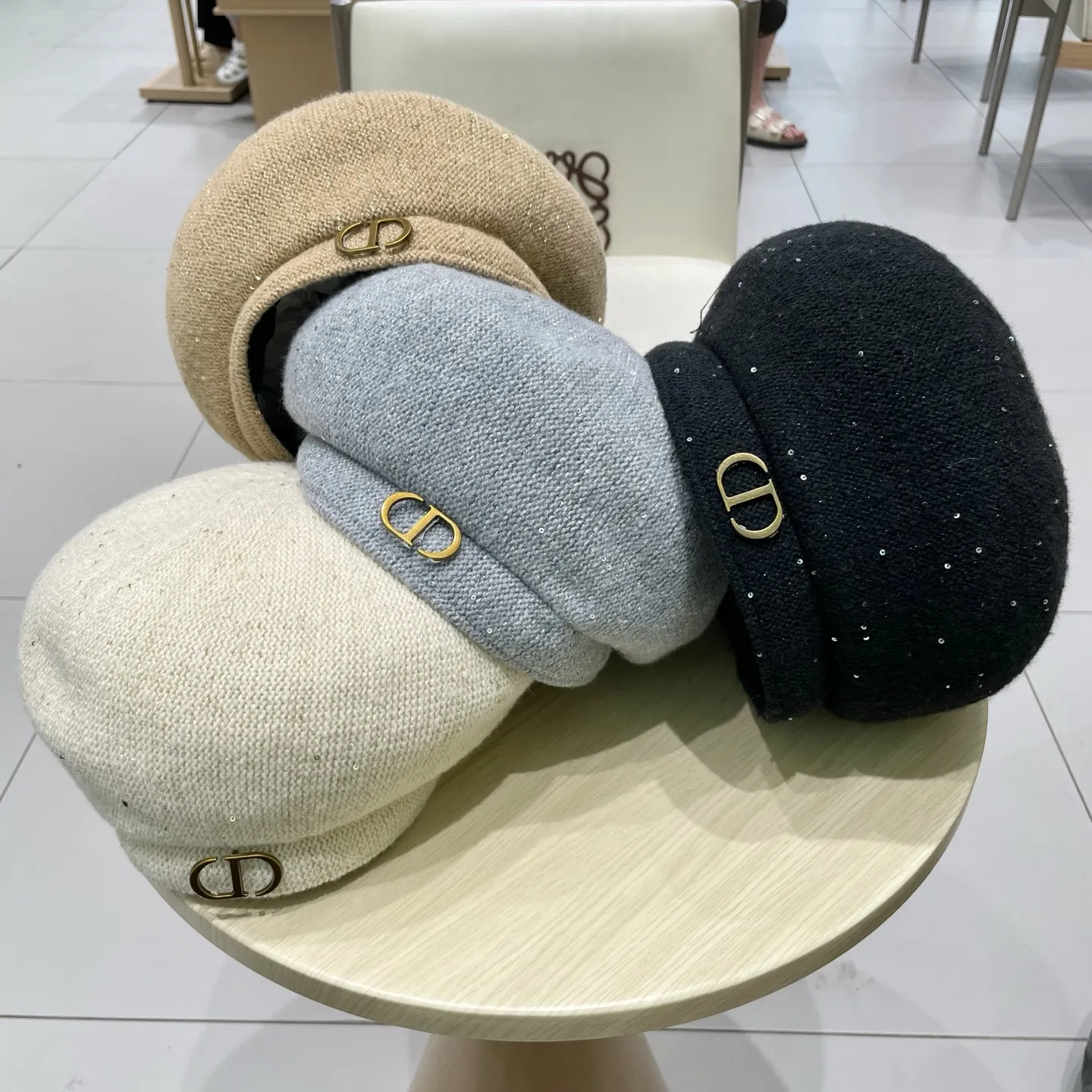 DIOR ベレー帽 2025新作 ベージュ フェルト - 画像 (6)