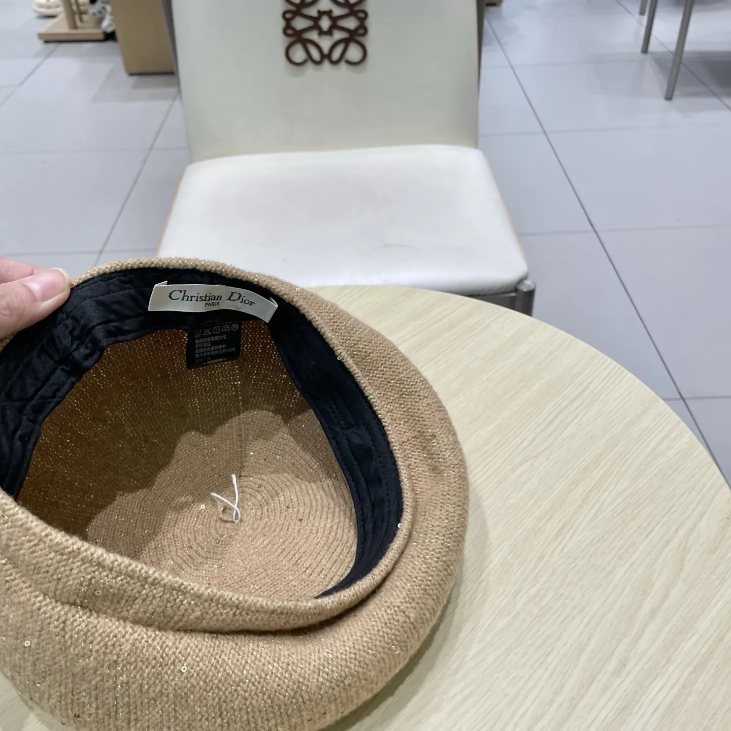 DIOR ベレー帽 2025新作 ベージュ フェルト - 画像 (10)