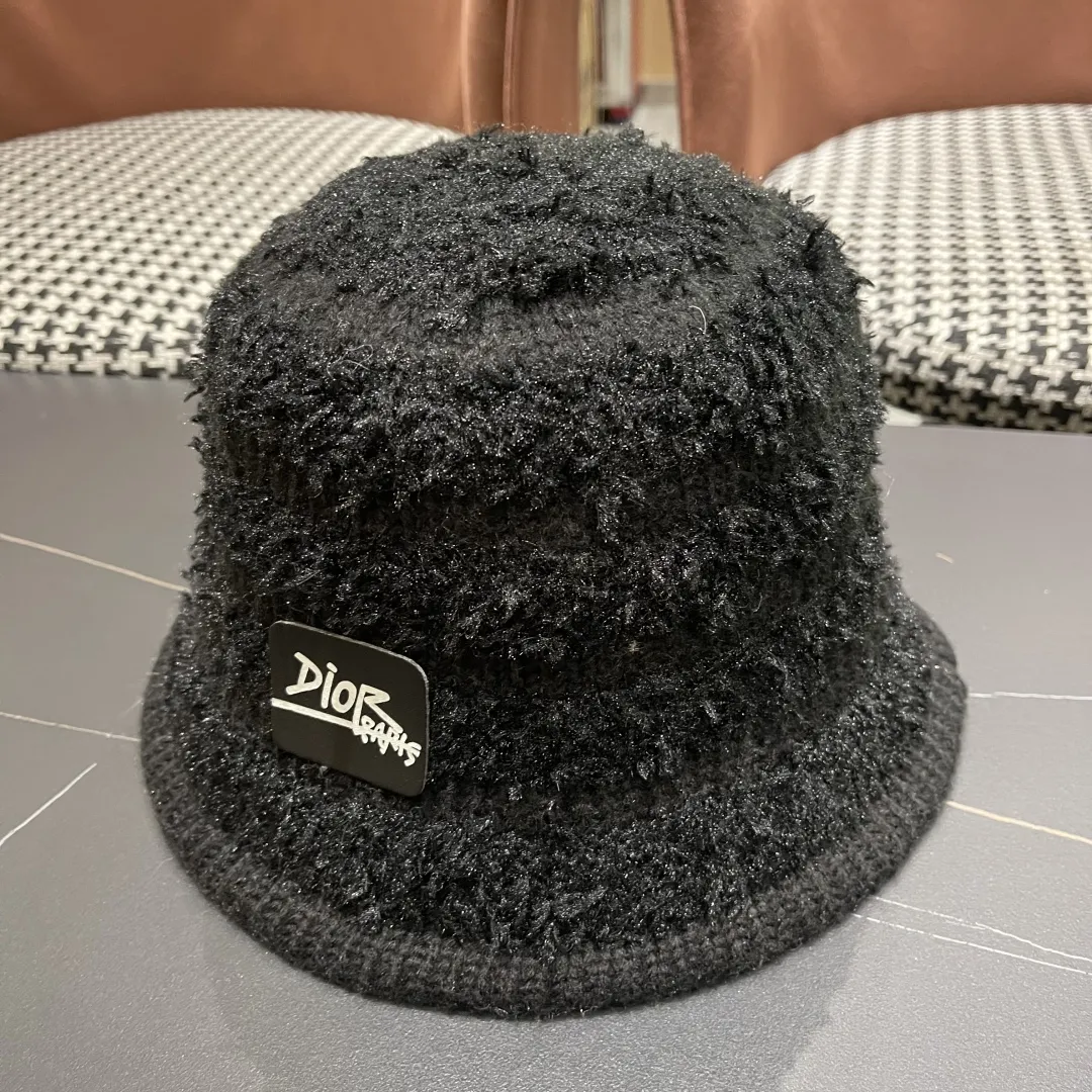 Christian Dior 黒 冬用ウールバケットハット - 画像 (3)