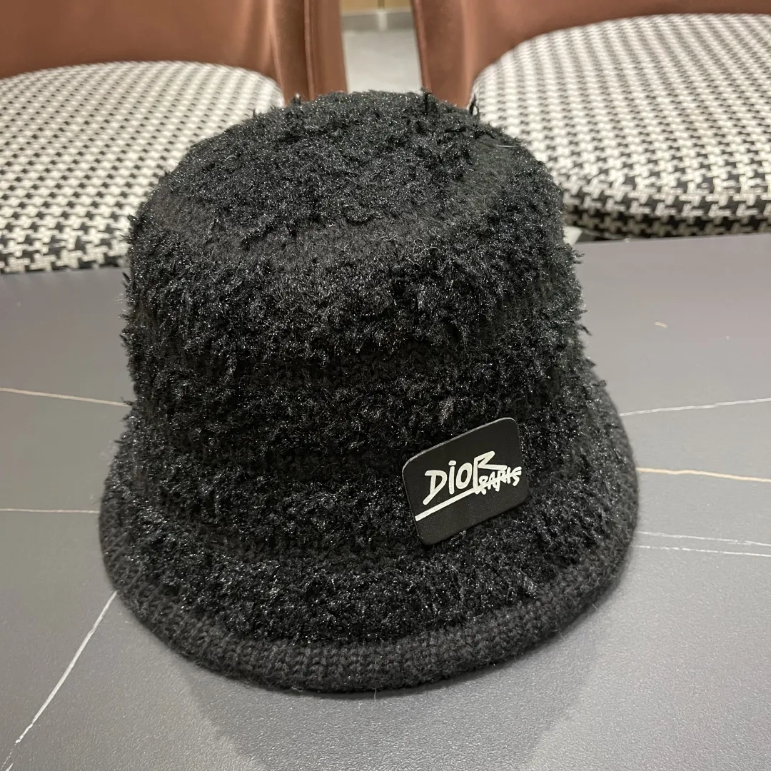 Christian Dior 黒 冬用ウールバケットハット - 画像 (4)