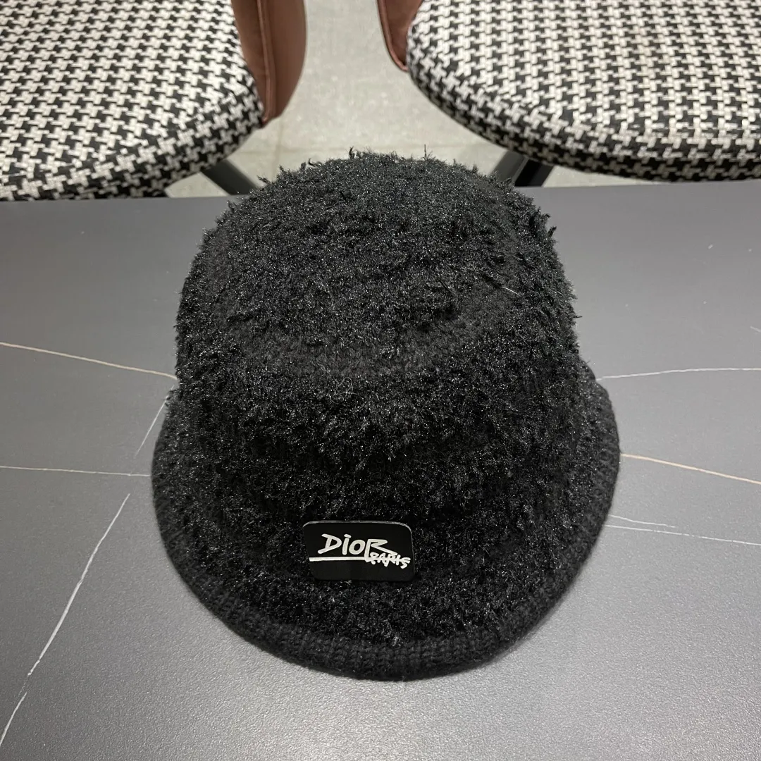 Christian Dior 黒 冬用ウールバケットハット - 画像 (5)