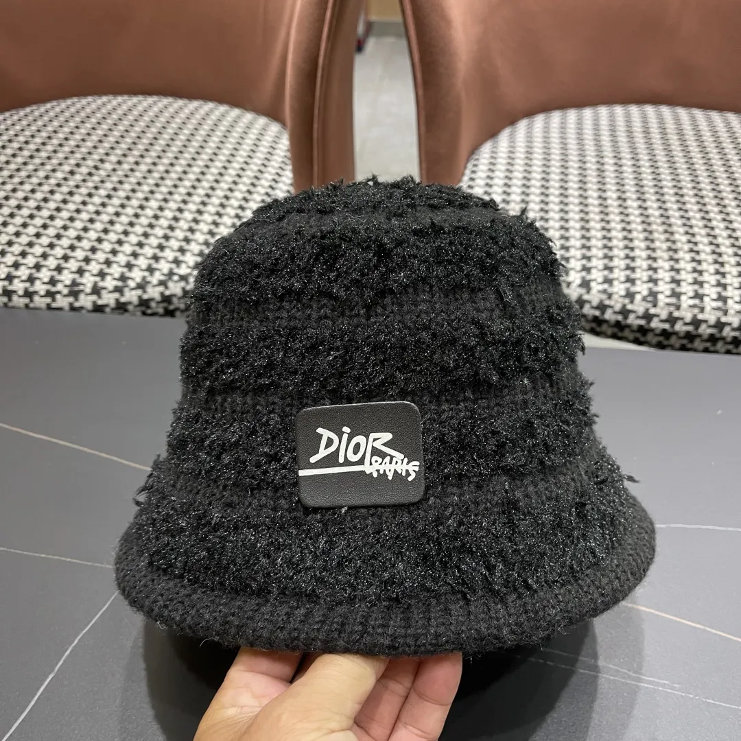 Christian Dior 黒 冬用ウールバケットハット - 画像 (8)