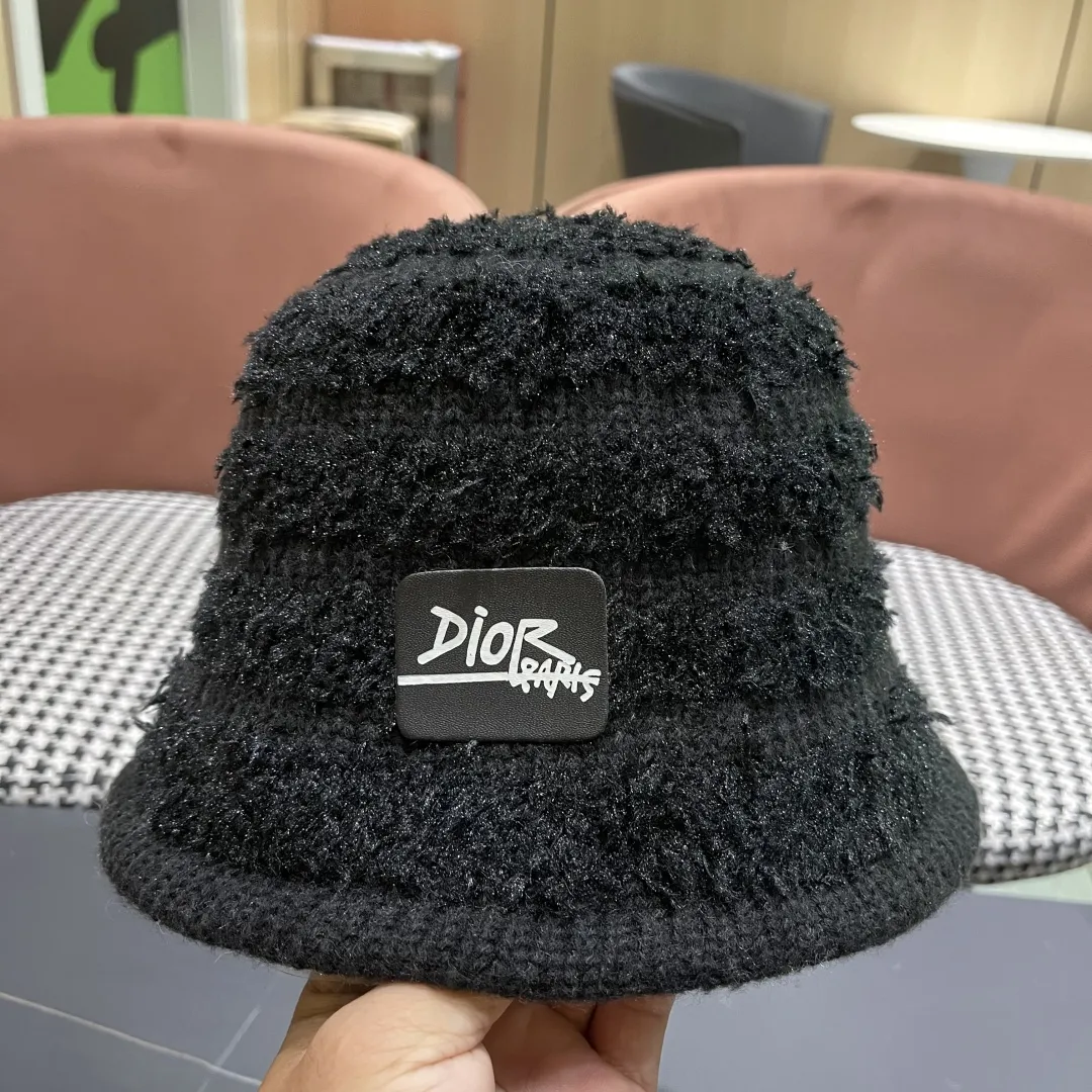 Christian Dior 黒 冬用ウールバケットハット - 画像 (9)