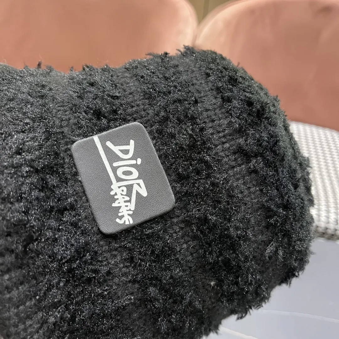 Christian Dior 黒 冬用ウールバケットハット - 画像 (10)