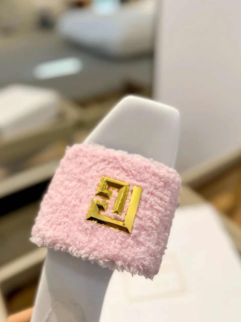 Balmainピンクファッションフラットビーチサンダル - 画像 (8)