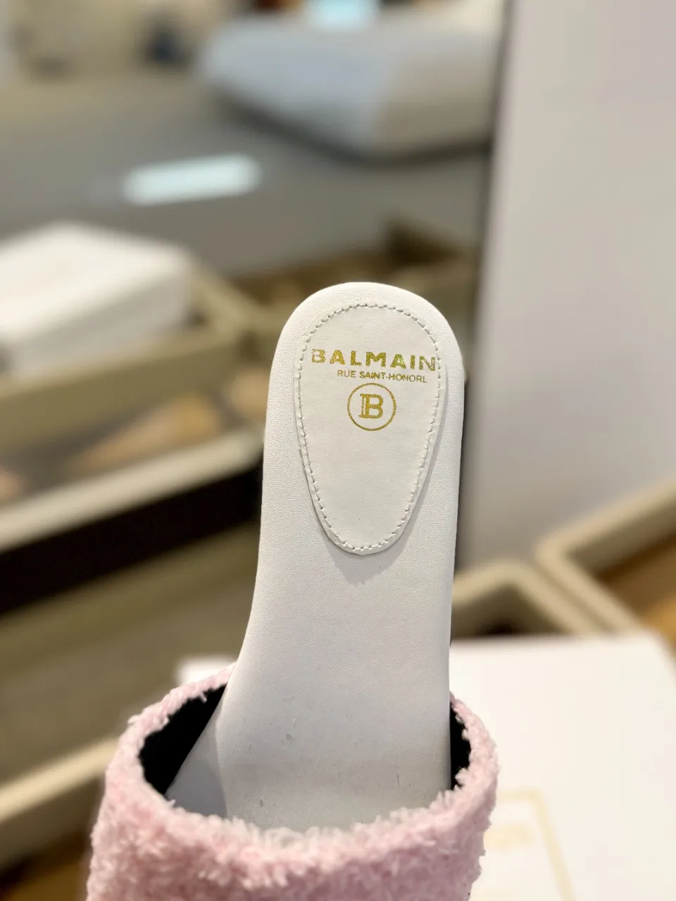 Balmainピンクファッションフラットビーチサンダル - 画像 (10)