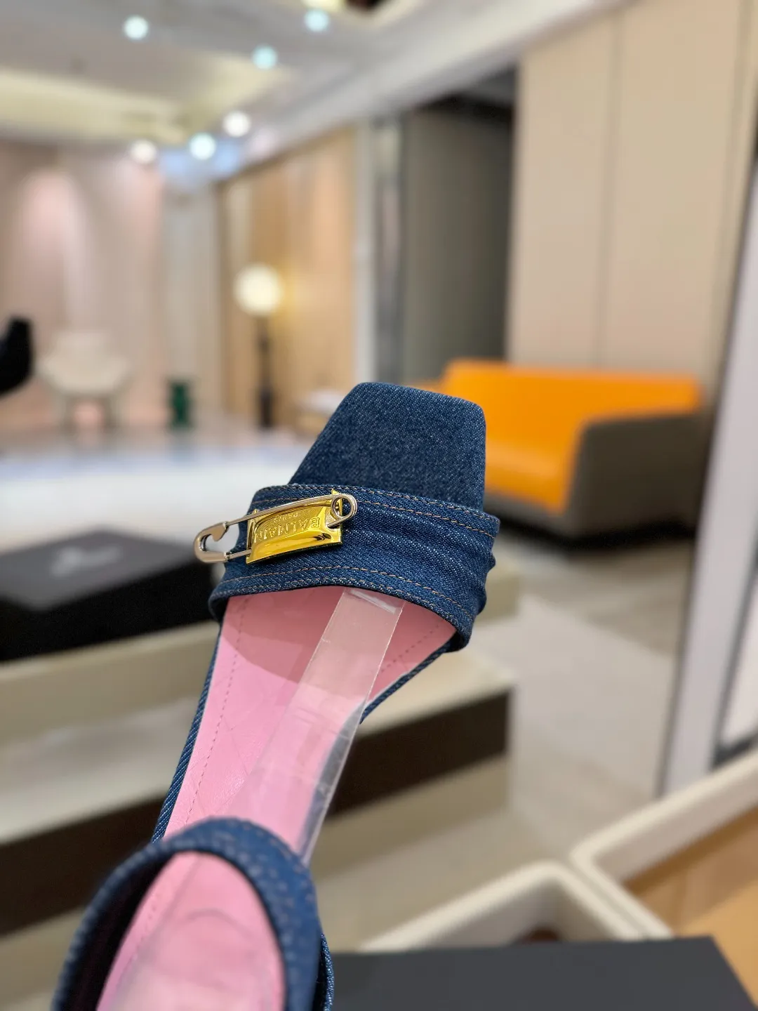 Balmain ブルーデニムハイヒールサンダル - 画像 (10)