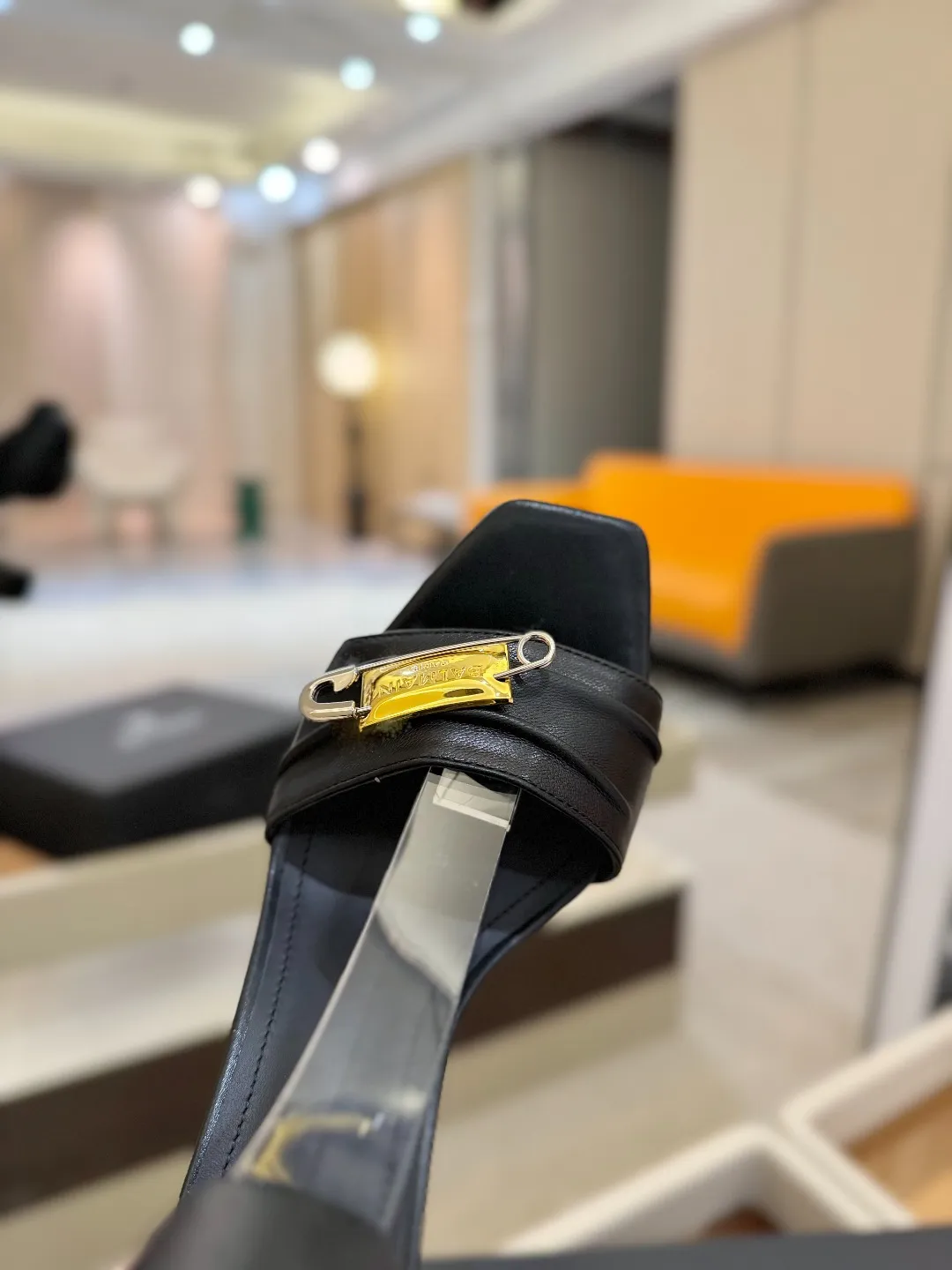 Balmain 2025 防水プラットフォームファッションハイヒールサンダル黒 - 画像 (10)