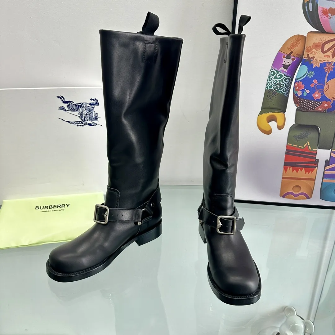 バーバリー ブラック ブーツ 新作 ヒール付き - 画像 (10)