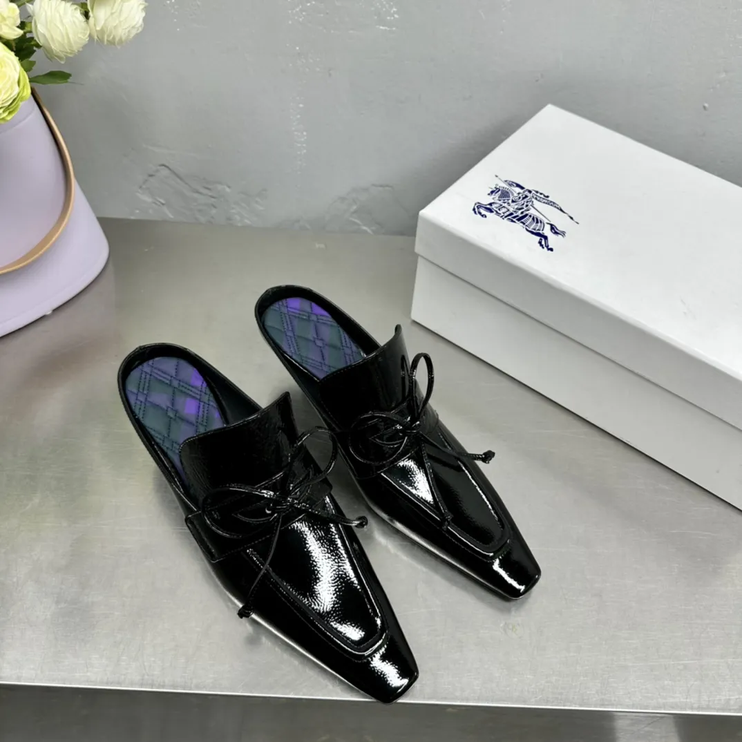 Burberry ブラックリボンスリッパ新作高品質モデル - 画像 (6)