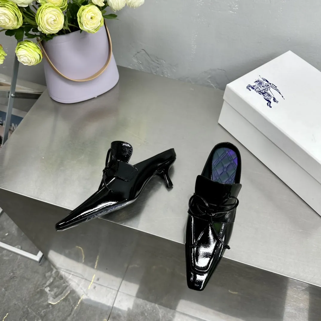 Burberry ブラックリボンスリッパ新作高品質モデル - 画像 (7)