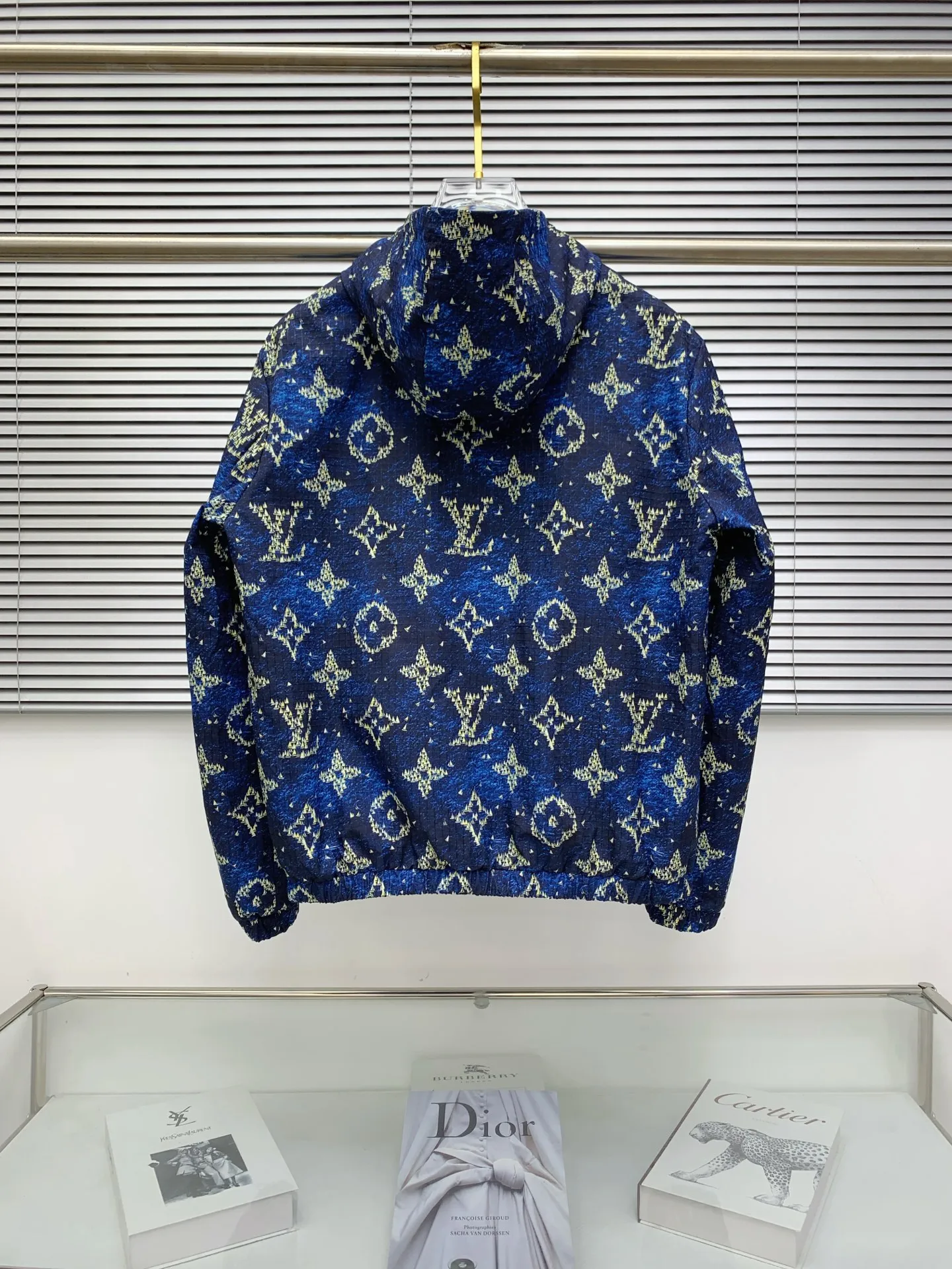 LOUIS VUITTON ブルー柄ジップアップジャケット - 画像 (10)