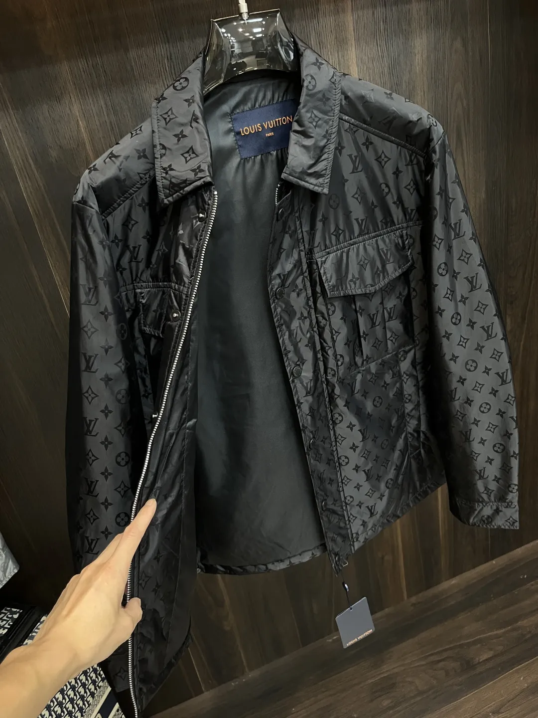 LOUIS VUITTON 黒 ジャカードジャケット - 画像 (4)