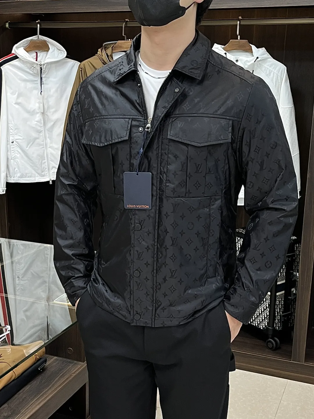LOUIS VUITTON 黒 ジャカードジャケット - 画像 (7)