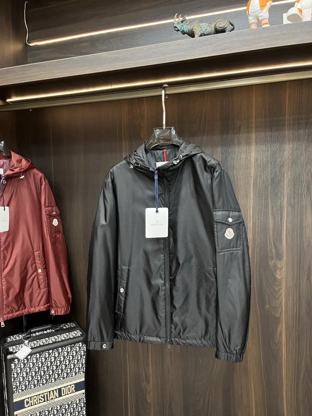 Moncler 2025ss早秋新款黒色連帽ジャケット - 画像 (3)