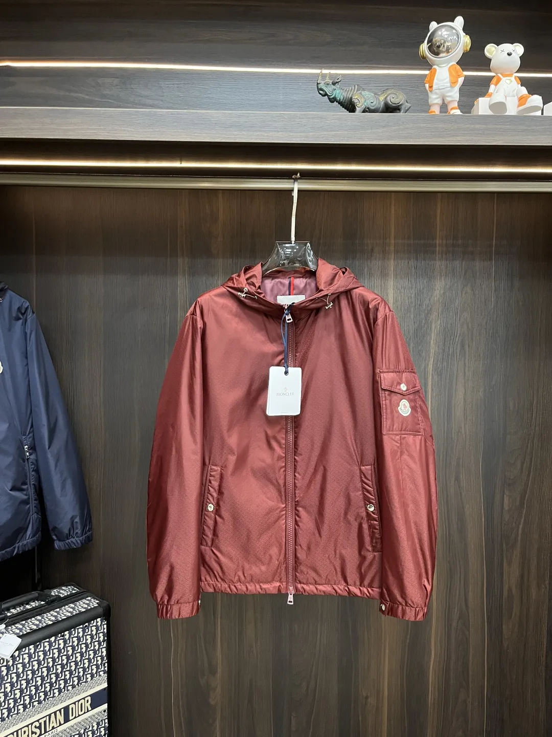 Moncler 2025ss早秋新款レッドフーディージャケット - 画像 (3)