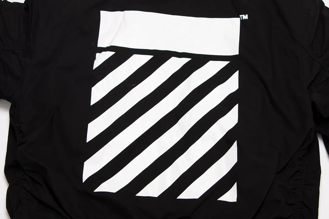 Off-White オフホワイト 黒 飛行ジャケット - 画像 (4)