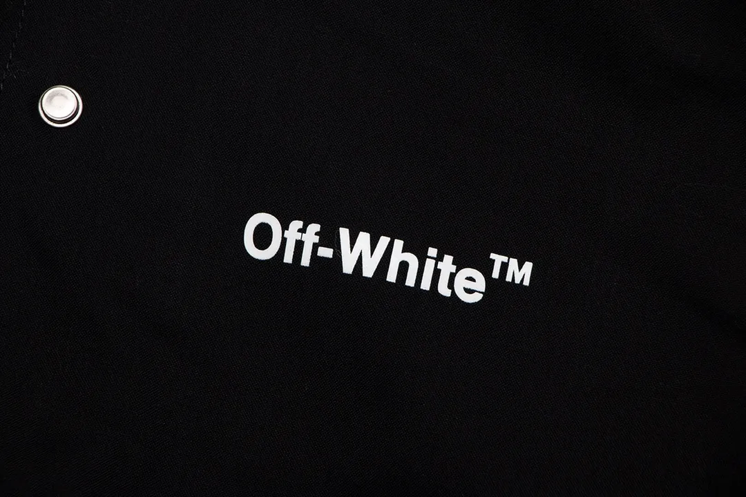 Off-White オフホワイト 黒 飛行ジャケット - 画像 (6)
