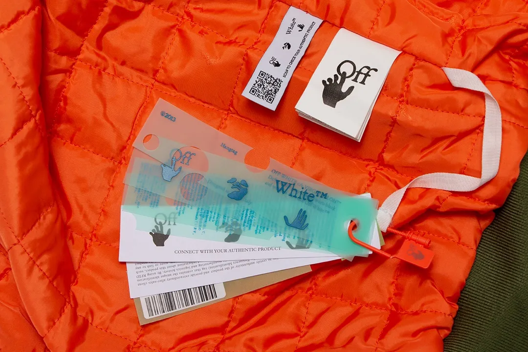 Off-White オリーブグリーン フライトジャケット - 画像 (8)