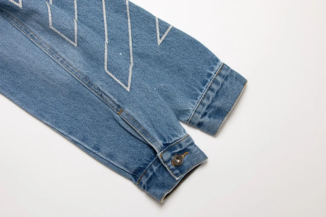 Off-White 2022秋冬新款ブルーデニムジャケット - 画像 (9)