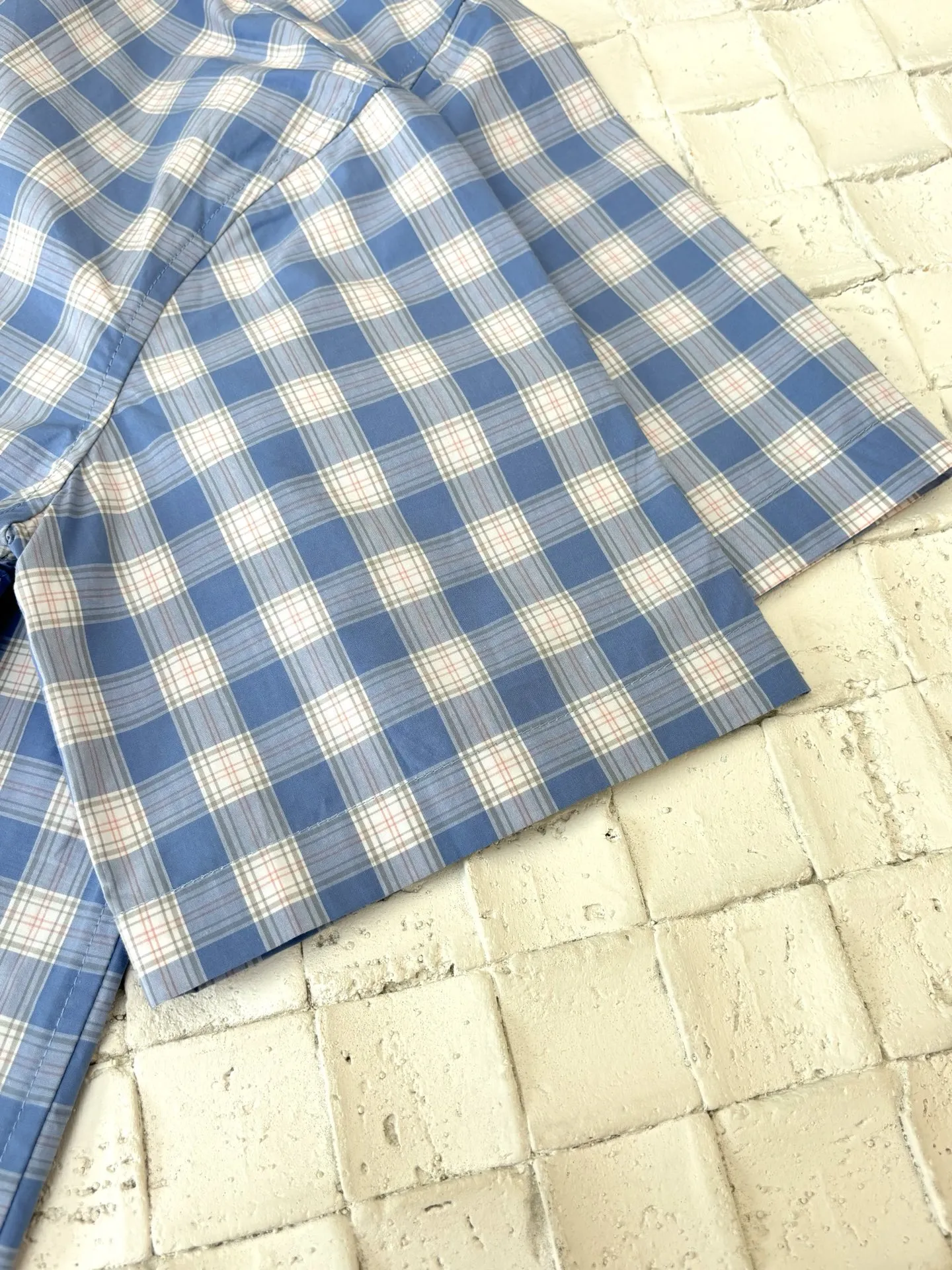 ロエウェ新作黒のチェック柄短袖シャツ - 画像 (9)