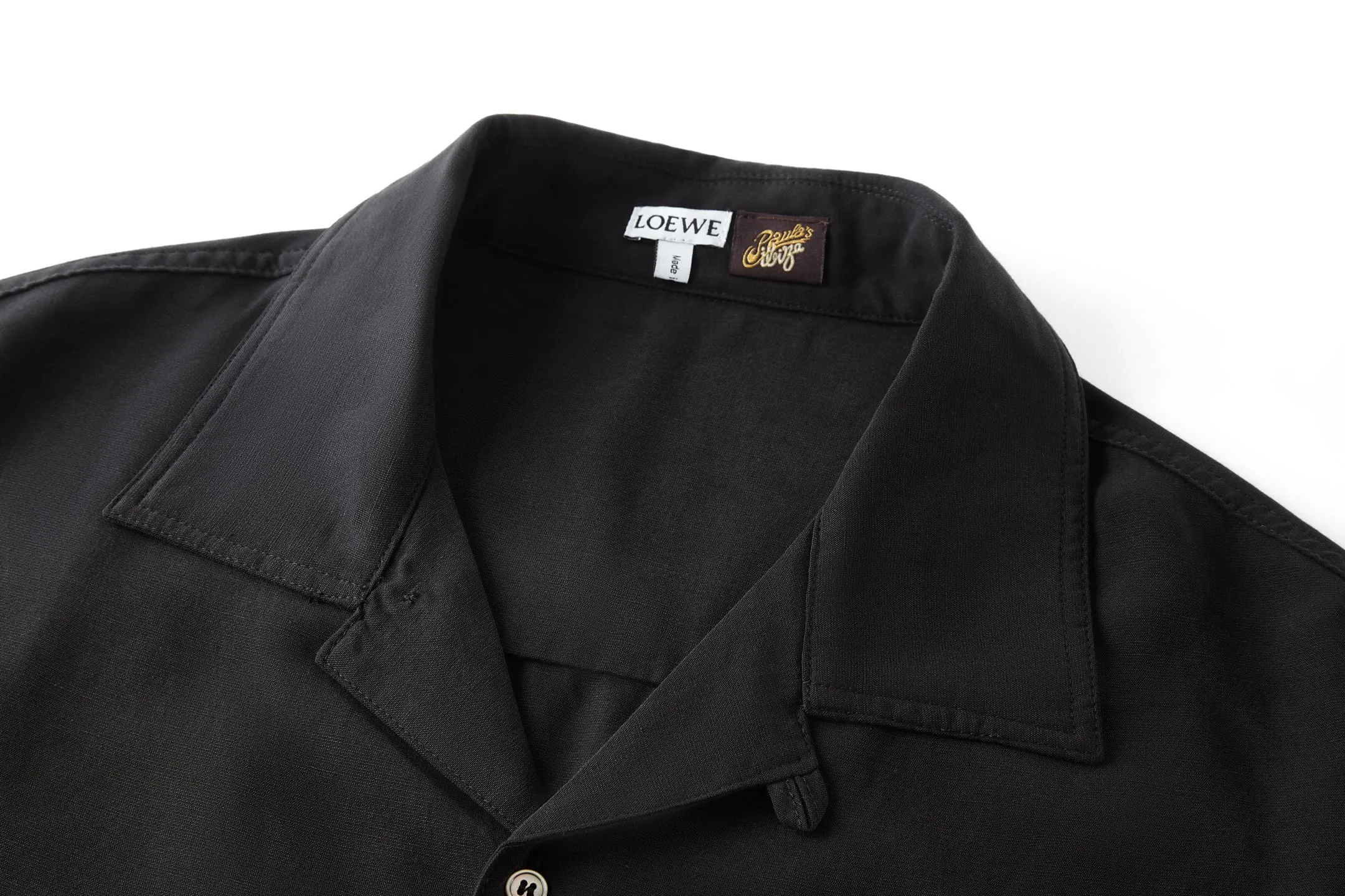 LOEWE新作黒のチェック柄シルクシャツ - 画像 (6)